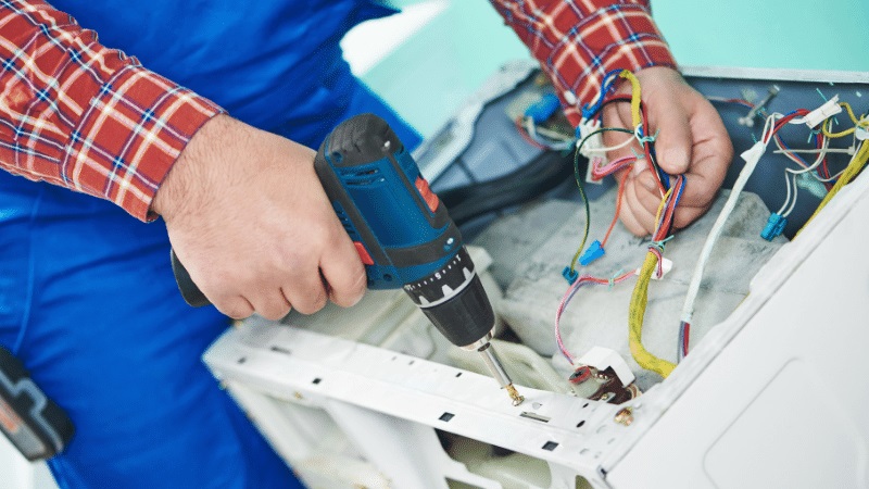 Kızılcahamam Termoteknik Termoteknik çamaşır makinesi kart tamiri – Su almama arızası orijinal parça ile giderildi. - Teknik servis örneği